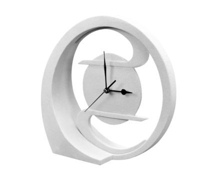 Tischuhr rund im Jugendstildesign